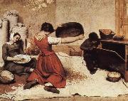 Gustave Courbet Griddle paddy oil painting on canvas